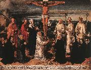 WOENSAM VON WORMS, Anton Christ on the Cross with Carthusian Saints Germany oil painting artist